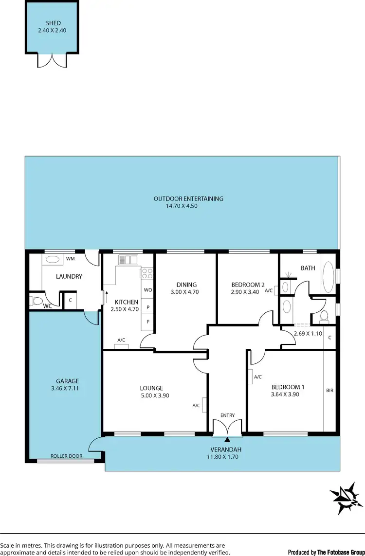 Floorplan of Homely house listing, 4 Edina Street, Flagstaff Hill SA 5159