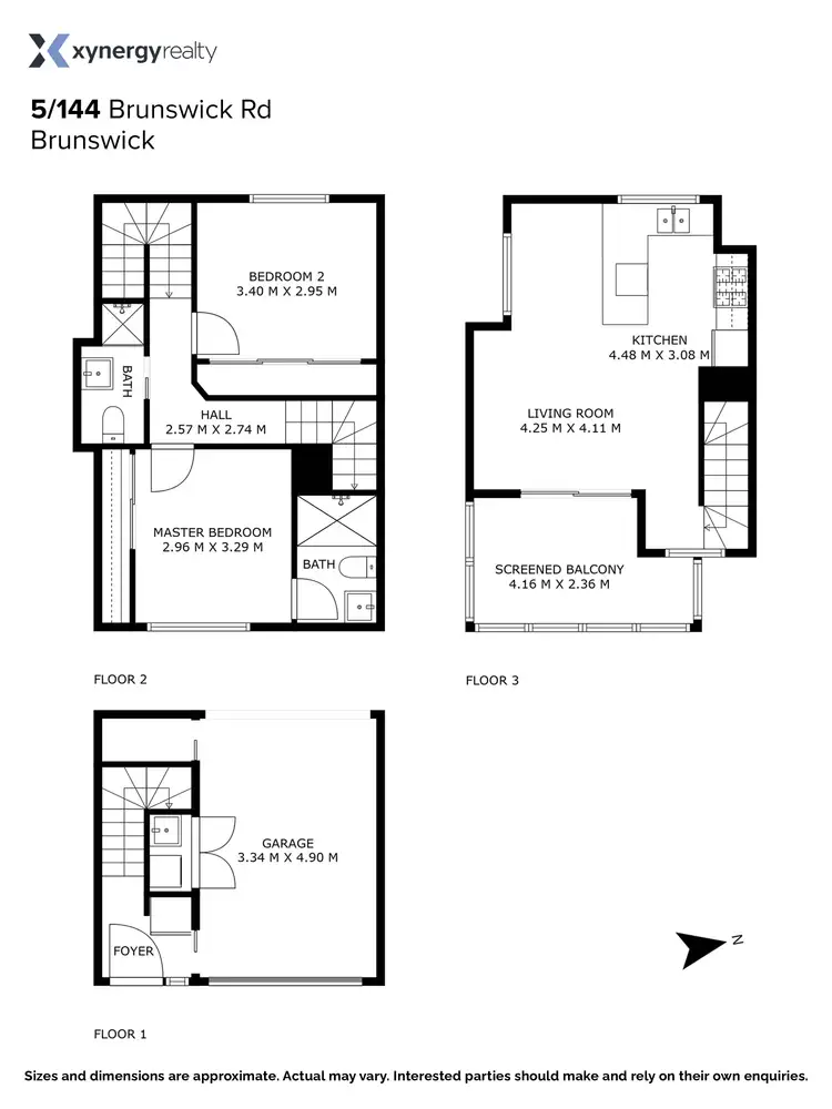 Floorplan of Homely townhouse listing, 5/144 Brunswick Road, Brunswick VIC 3056