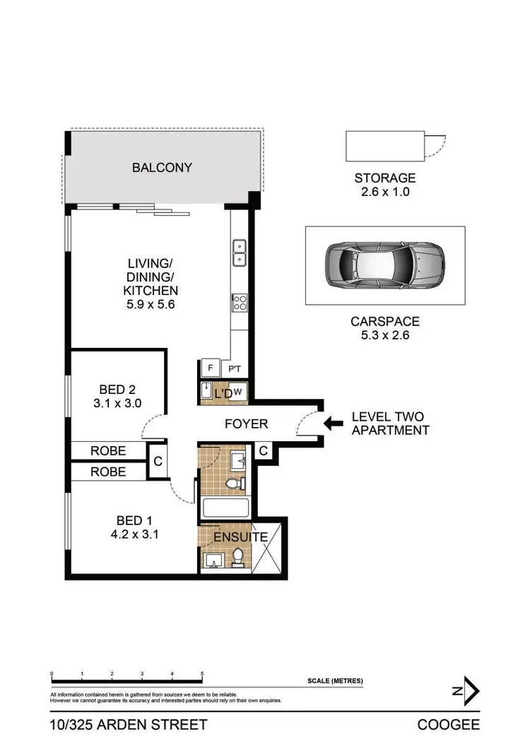 Floorplan of Homely apartment listing, 10/325 Arden Street, Coogee NSW 2034