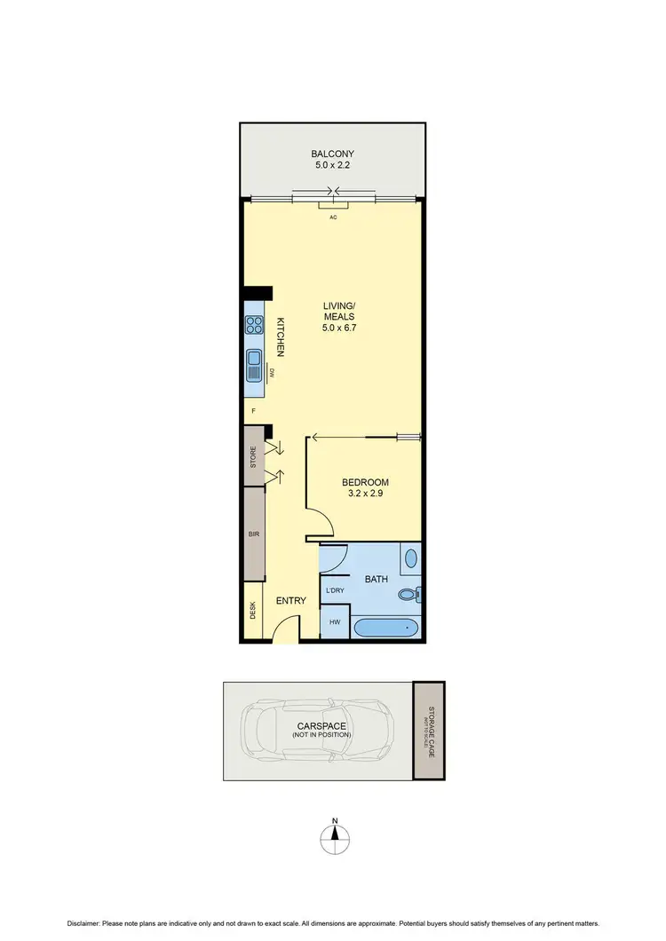 Floorplan of Homely apartment listing, 1/465 Macaulay Road, Kensington VIC 3031