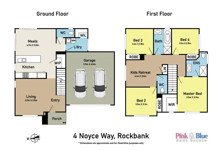 Floorplan of Homely house listing, 4 Noyce Way, Rockbank VIC 3335