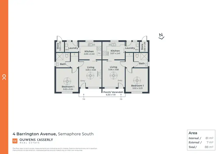Floorplan of Homely block of units listing, 1-8/4 Barrington Avenue, Semaphore South SA 5019