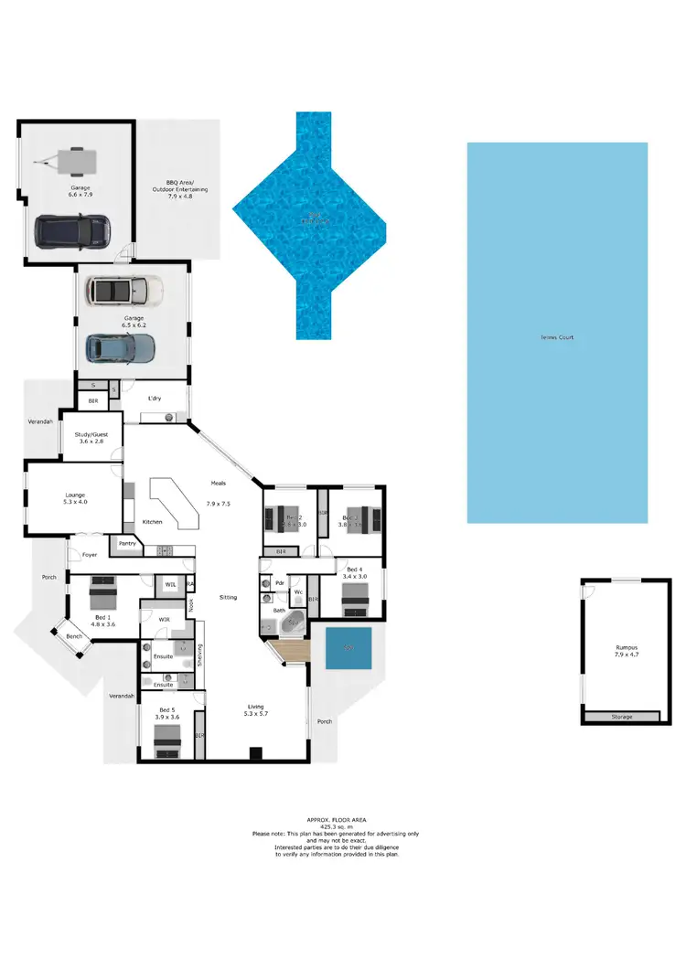 Floorplan of Homely house listing, 6 Glen Avon Terrace, Wodonga VIC 3690