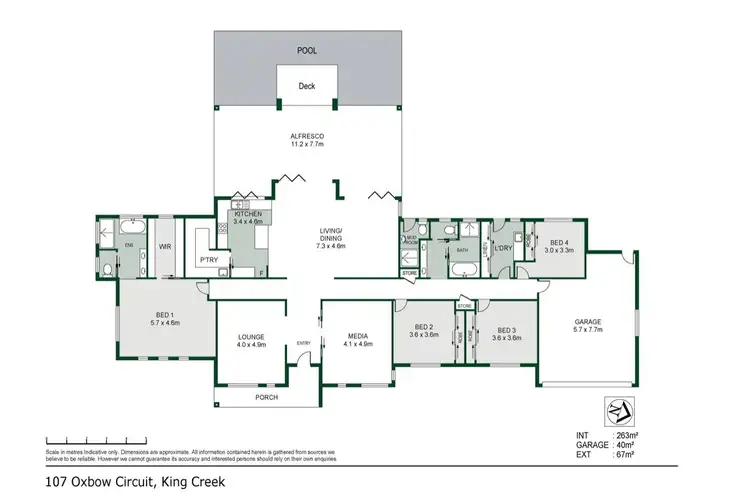 Floorplan of Homely house listing, 107 Oxbow Circuit, King Creek NSW 2446