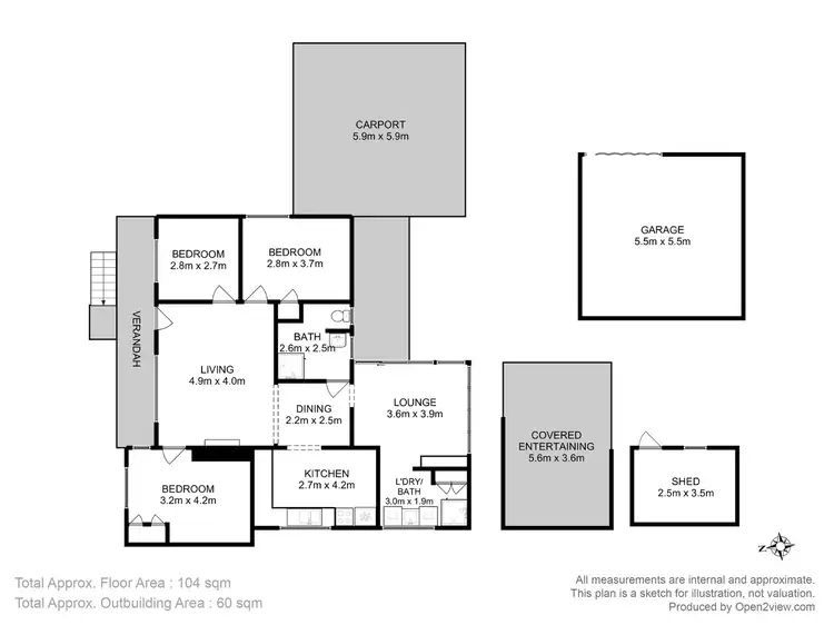 Floorplan of Homely house listing, 67 Sommers Bay Road, Murdunna TAS 7178
