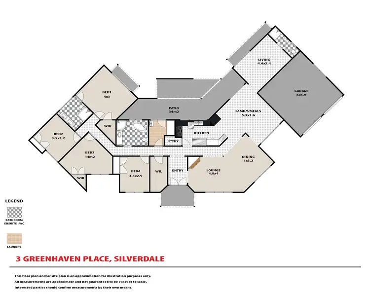 Floorplan of Homely house listing, 3 Greenhaven Place, Silverdale NSW 2752