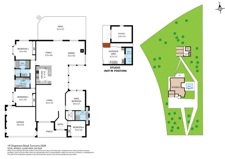 Floorplan of Homely rural property listing, 19 Chapmans Road, Tuncurry NSW 2428