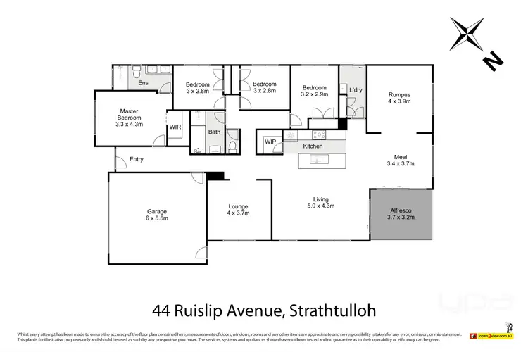 Floorplan of Homely house listing, 44 Ruislip Avenue, Strathtulloh VIC 3338
