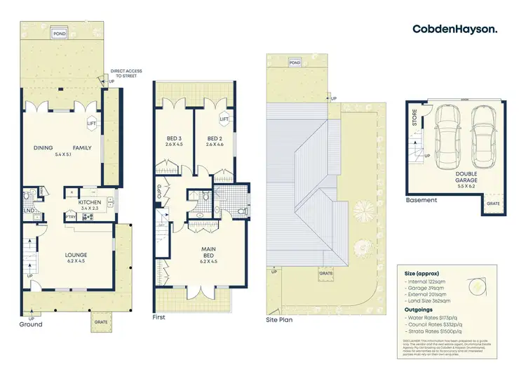 Floorplan of Homely townhouse listing, 5/16 Tavistock Street, Drummoyne NSW 2047