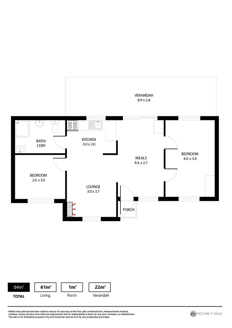 Floorplan of Homely house listing, 13 Horizon Parade, Carrickalinga SA 5204