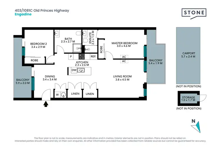 Floorplan of Homely apartment listing, 403/1081C Old Princes Highway, Engadine NSW 2233