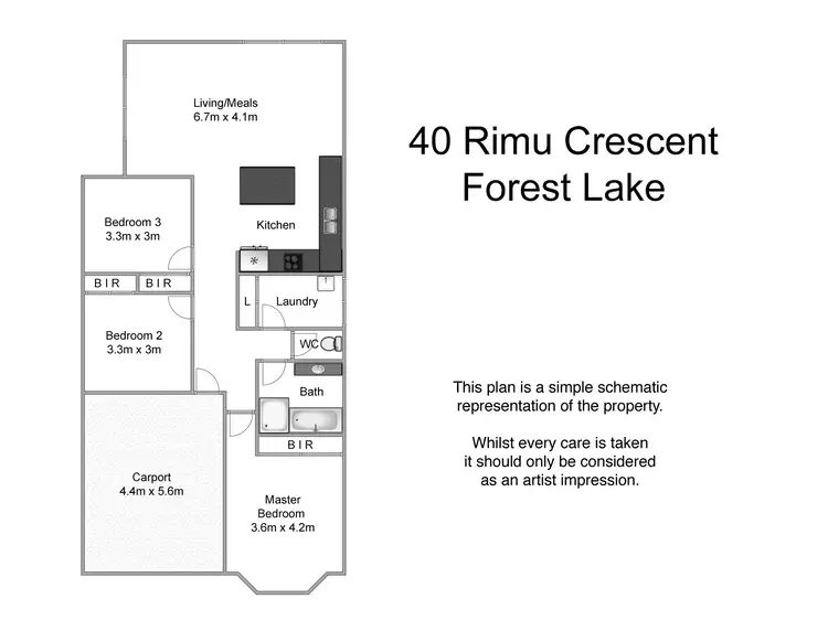 Floorplan of Homely house listing, 40 Rimu Crescent, Forest Lake QLD 4078
