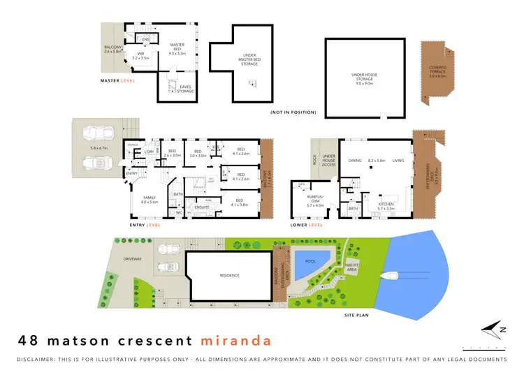 Floorplan of Homely house listing, 48 Matson Crescent, Miranda NSW 2228