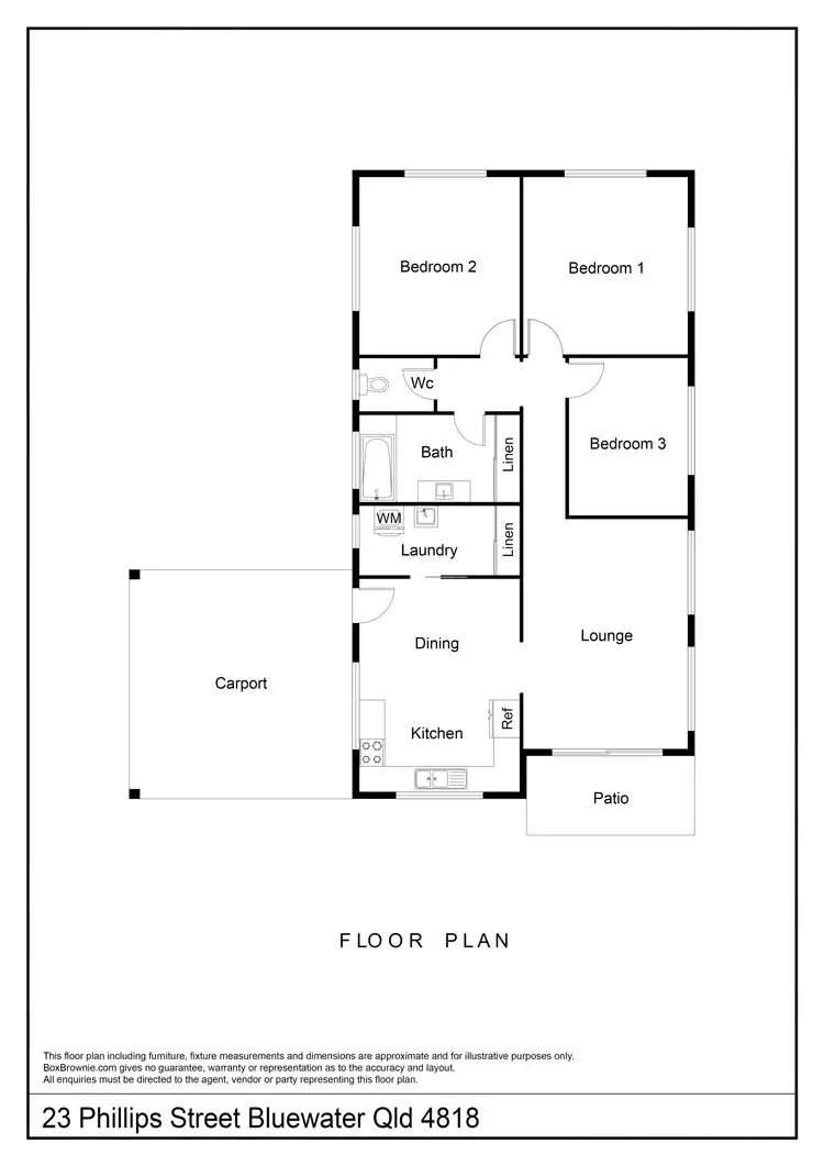Floorplan of Homely house listing, 23 Phillips Street, Bluewater QLD 4818