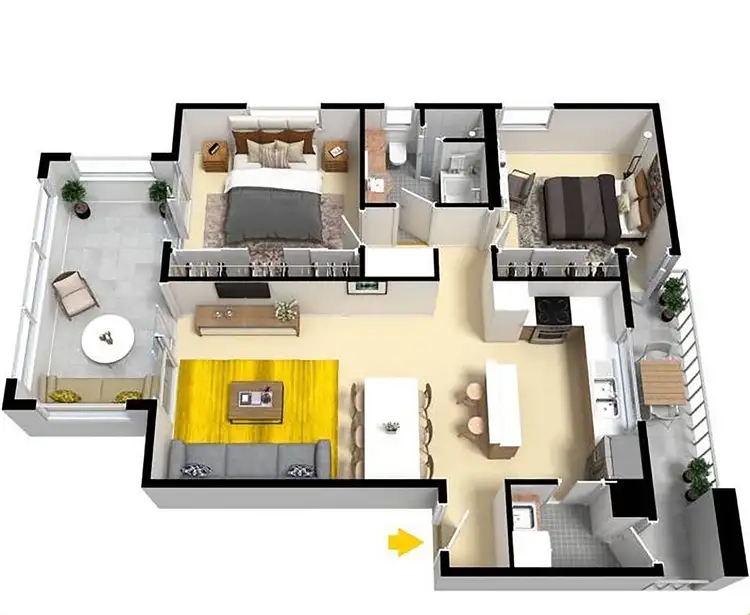 Floorplan of Homely apartment listing, 39/360 Grand Avenue, Forest Lake QLD 4078