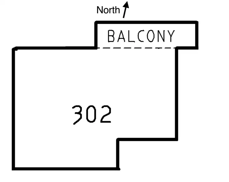 Floorplan of Homely apartment listing, 302/452 St Kilda Road, Melbourne VIC 3004