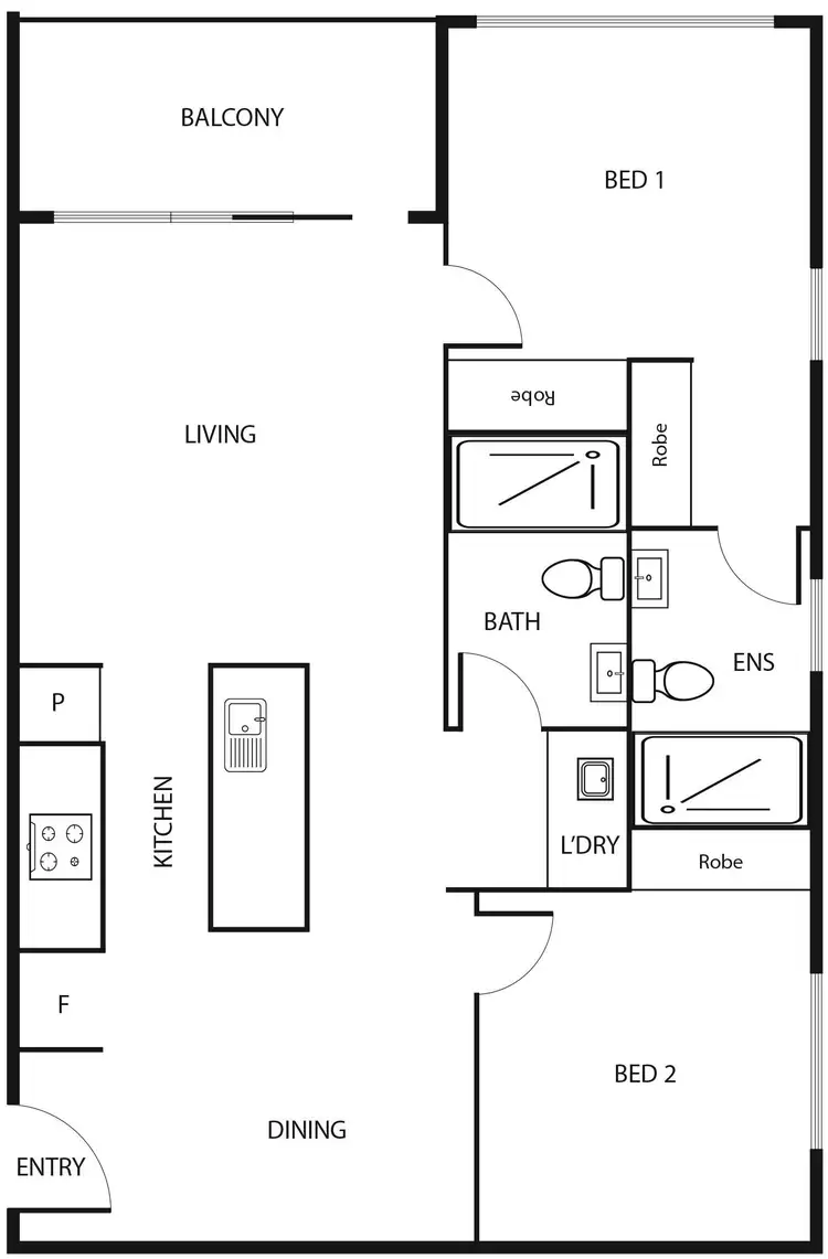 Floorplan of Homely apartment listing, A20/46 Aspinall Street, Watson ACT 2602
