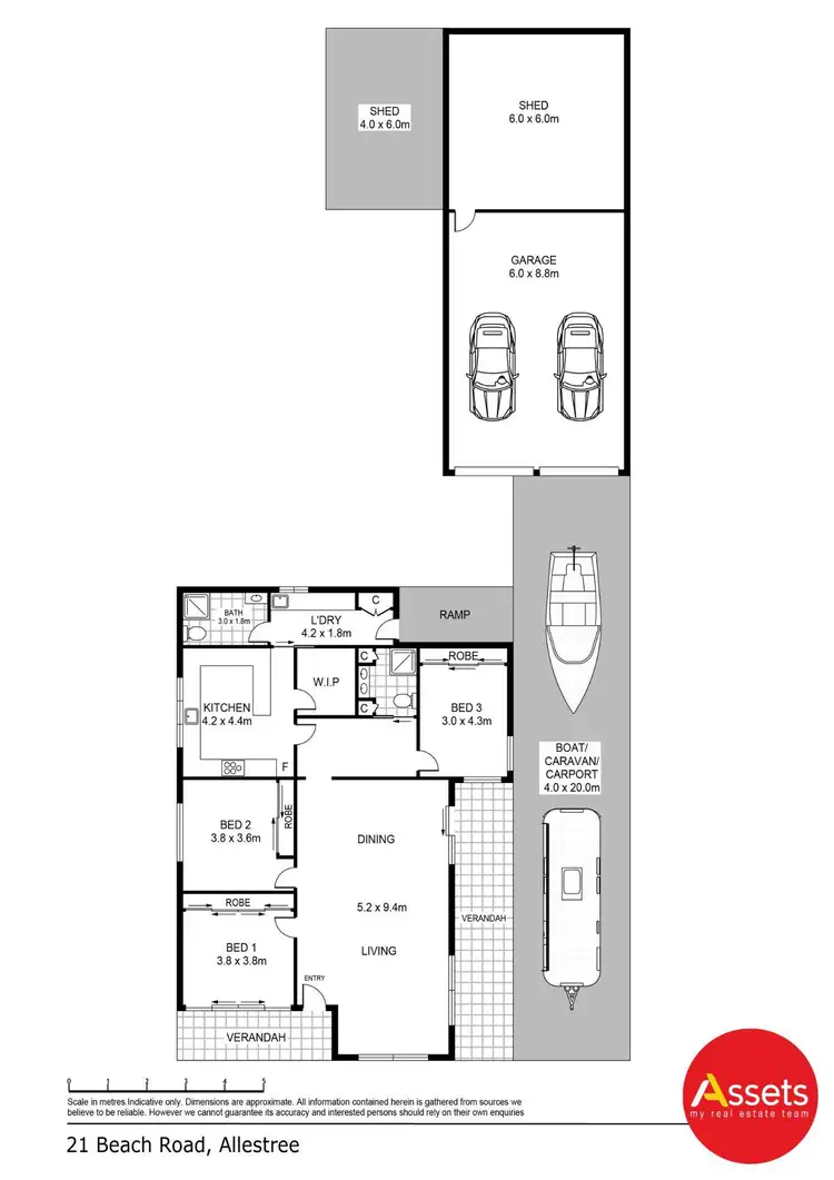 Floorplan of Homely house listing, 21 Beach Road, Allestree VIC 3305
