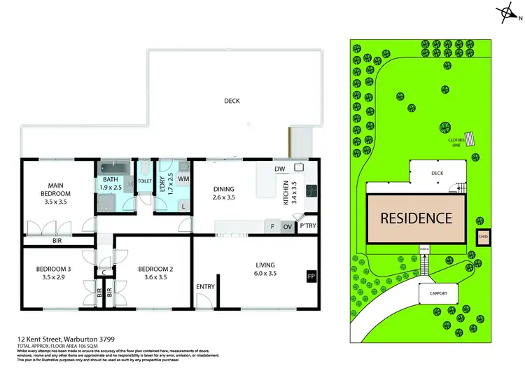 Floorplan of Homely house listing, 12 Kent Street, Warburton VIC 3799