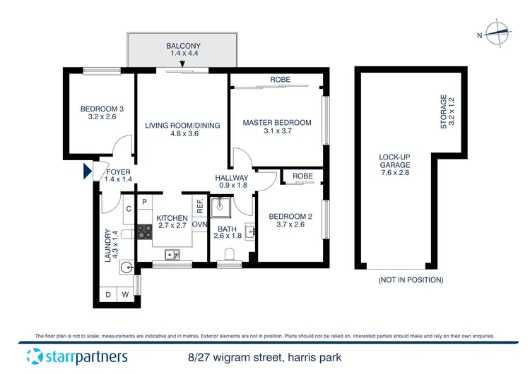 Floorplan of Homely apartment listing, 8/27 Wigram Street, Harris Park NSW 2150