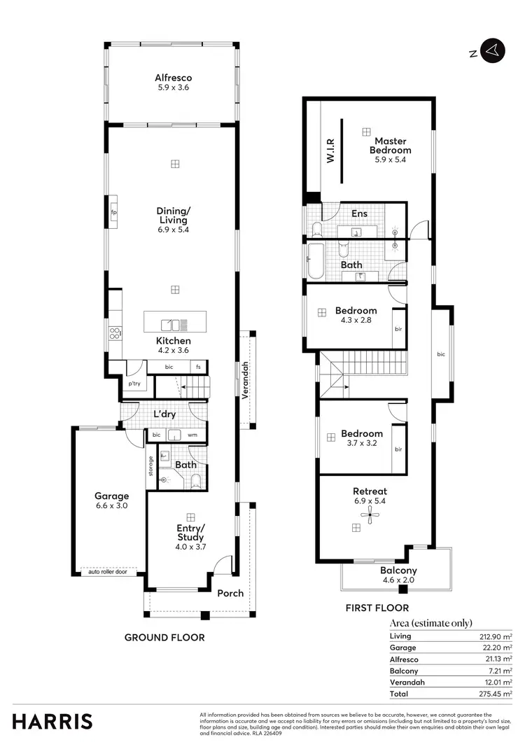 Floorplan of Homely house listing, 1E Quintus Terrace, Dover Gardens SA 5048