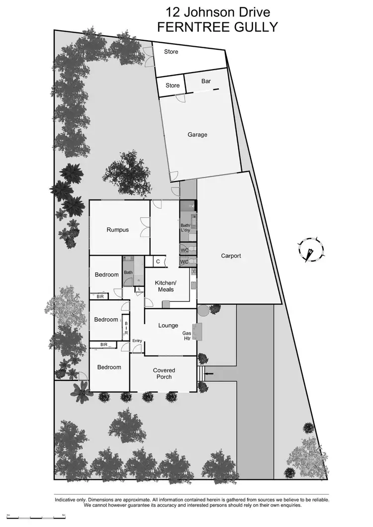 Floorplan of Homely house listing, 12 Johnson Drive, Ferntree Gully VIC 3156