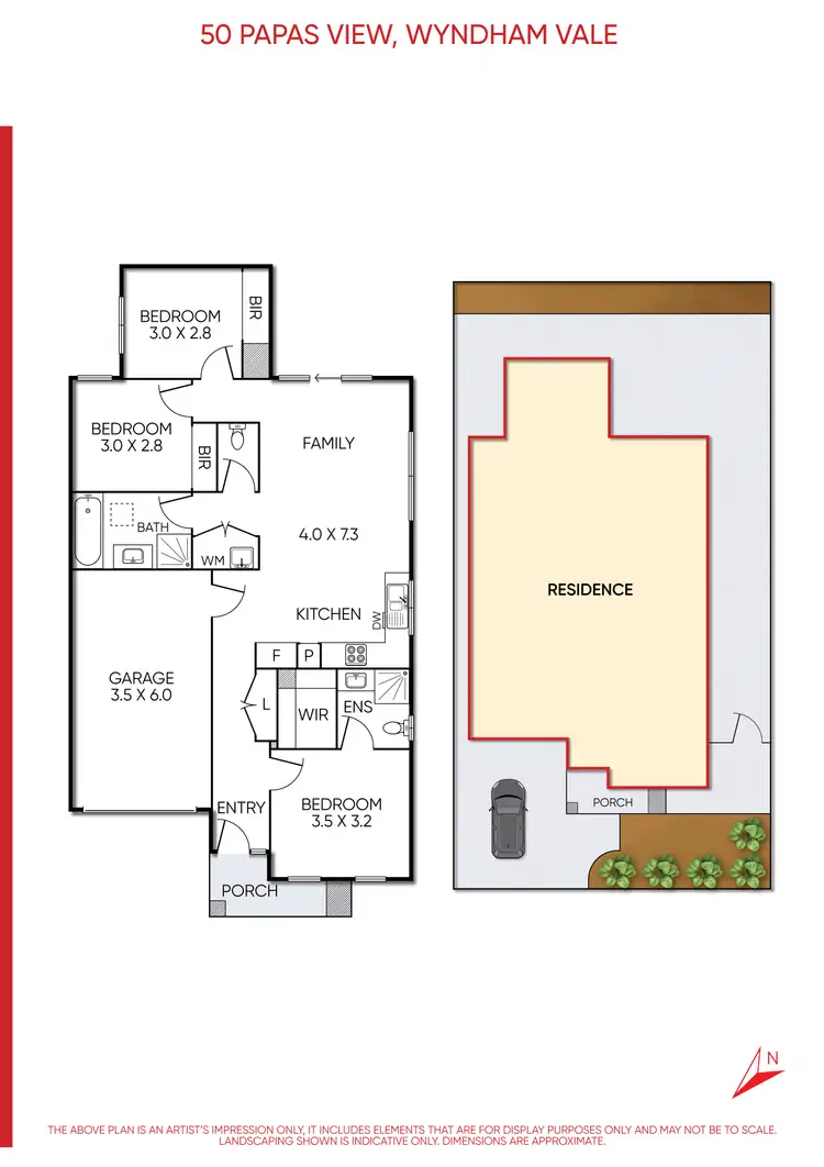 Floorplan of Homely house listing, 50 Papas View, Wyndham Vale VIC 3024