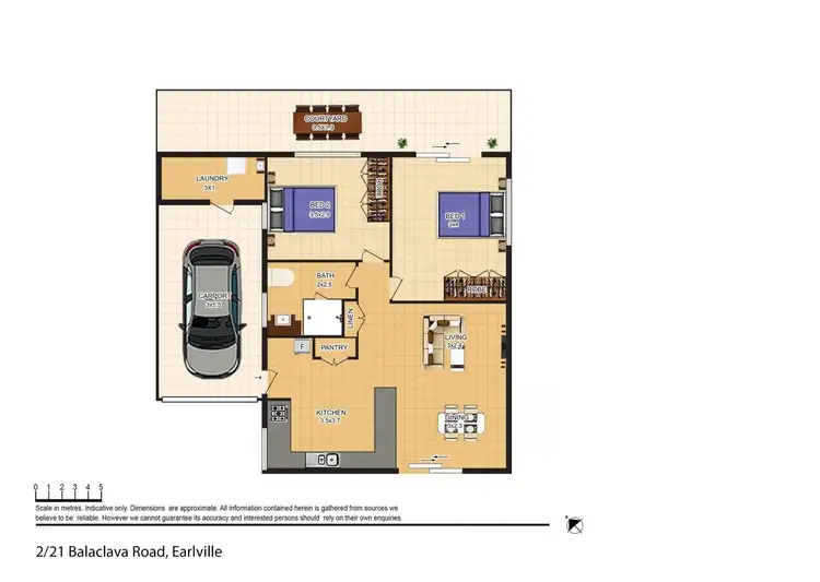 Floorplan of Homely unit listing, 2/21 Balaclava Road, Earlville QLD 4870