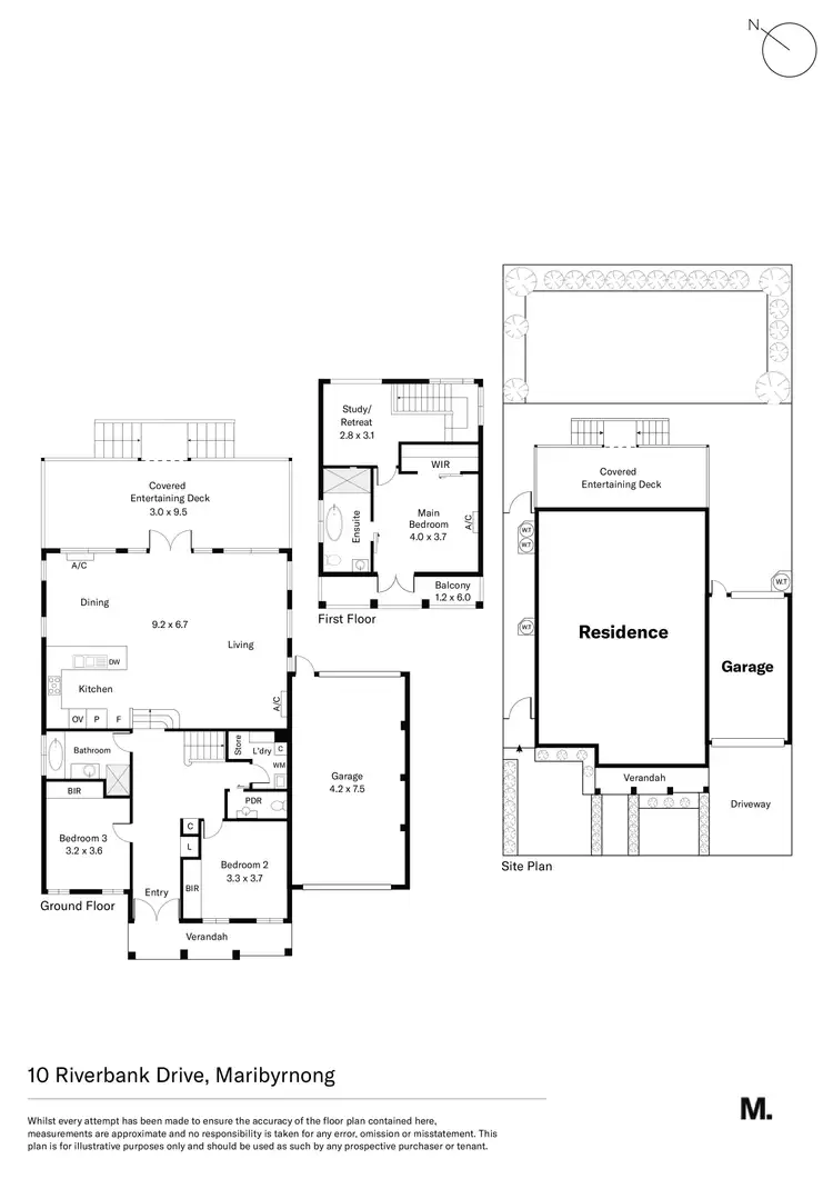 Floorplan of Homely house listing, 10 Riverbank Drive, Maribyrnong VIC 3032