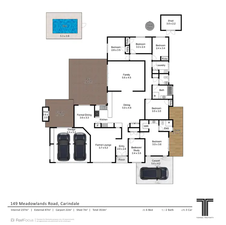 Floorplan of Homely house listing, 149 Meadowlands Road, Carindale QLD 4152