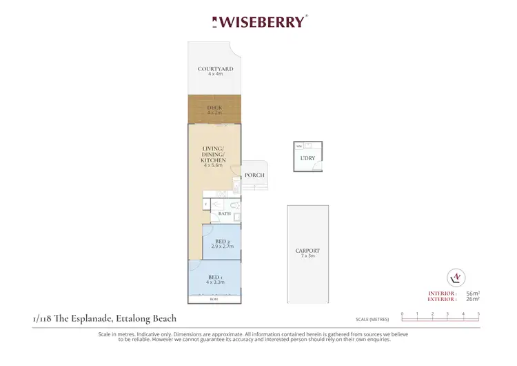 Floorplan of Homely unit listing, 1/118 The Esplanade, Ettalong Beach NSW 2257