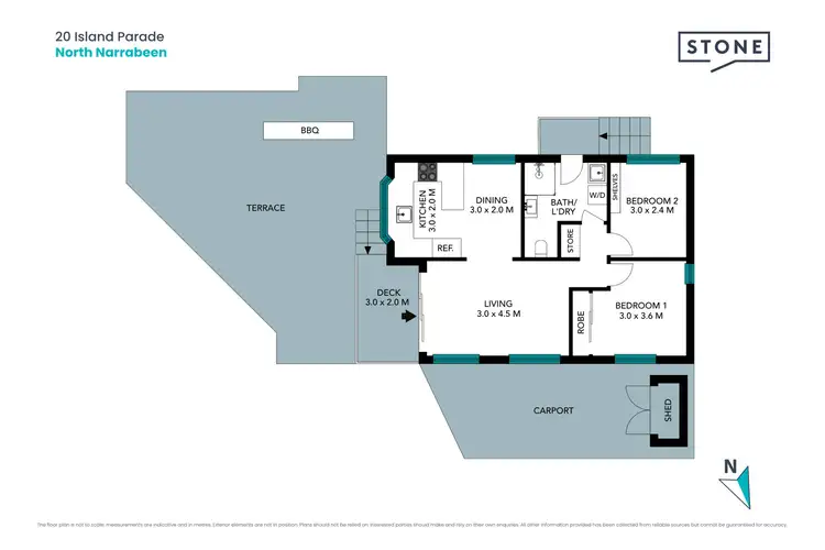 Floorplan of Homely villa listing, 20 Island Parade, North Narrabeen NSW 2101
