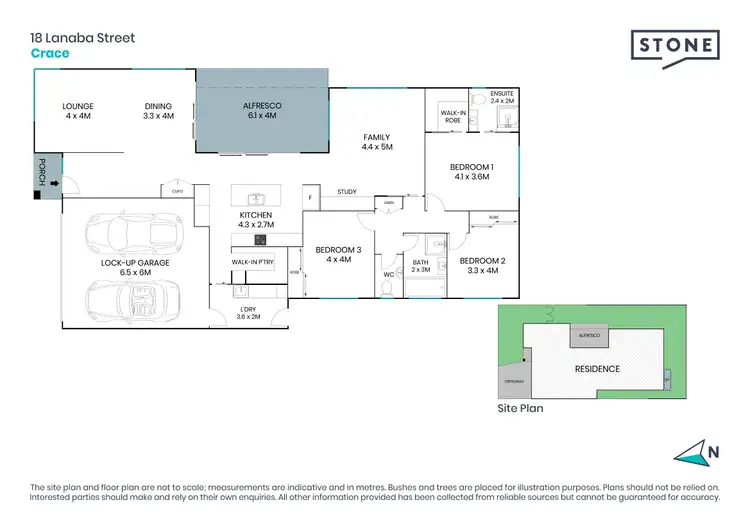 Floorplan of Homely house listing, 18 Lanaba Street, Crace ACT 2911