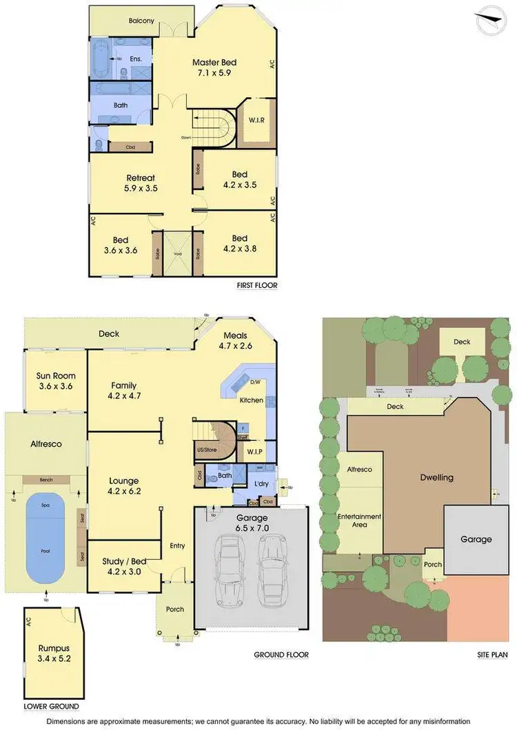 Floorplan of Homely house listing, 5 Pineview Court, Lysterfield VIC 3156