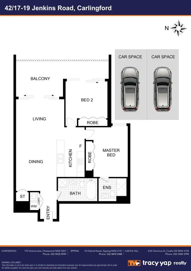 Floorplan of Homely apartment listing, 42/17-19 Jenkins Road, Carlingford NSW 2118
