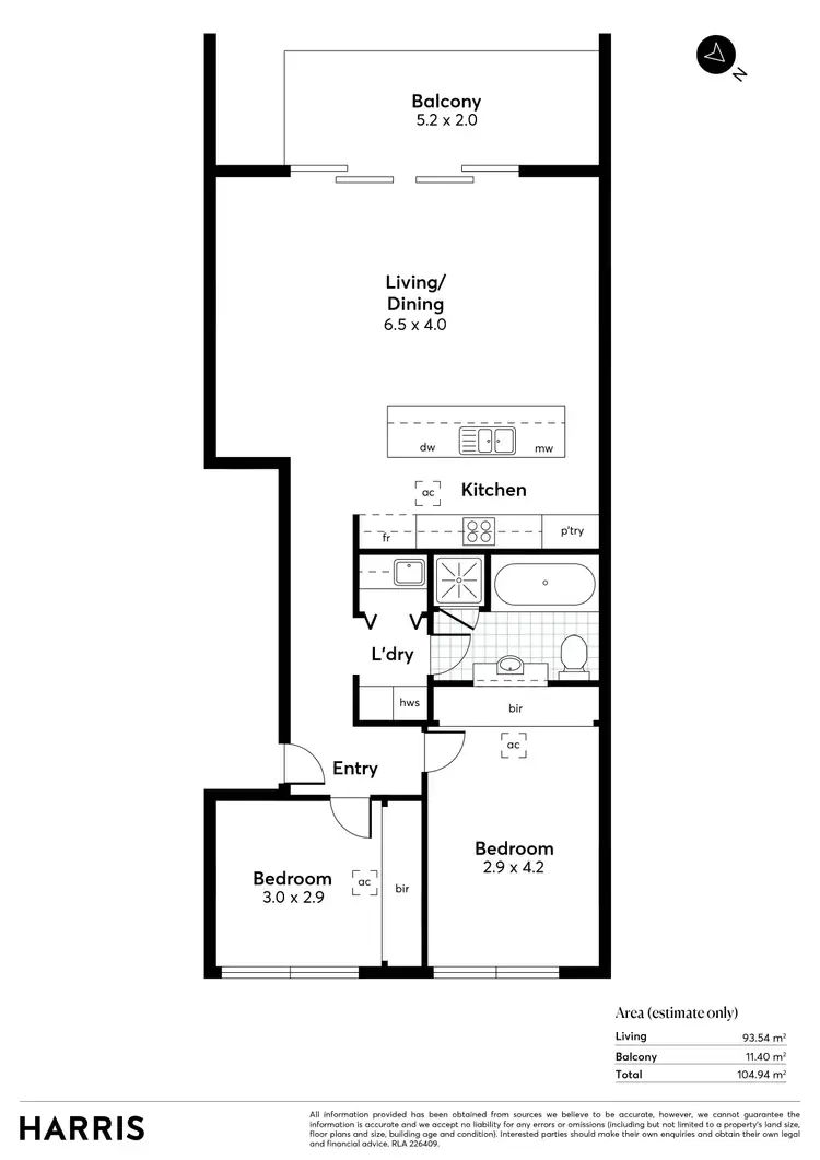 Floorplan of Homely apartment listing, 28/1 Charles Street, Plympton SA 5038