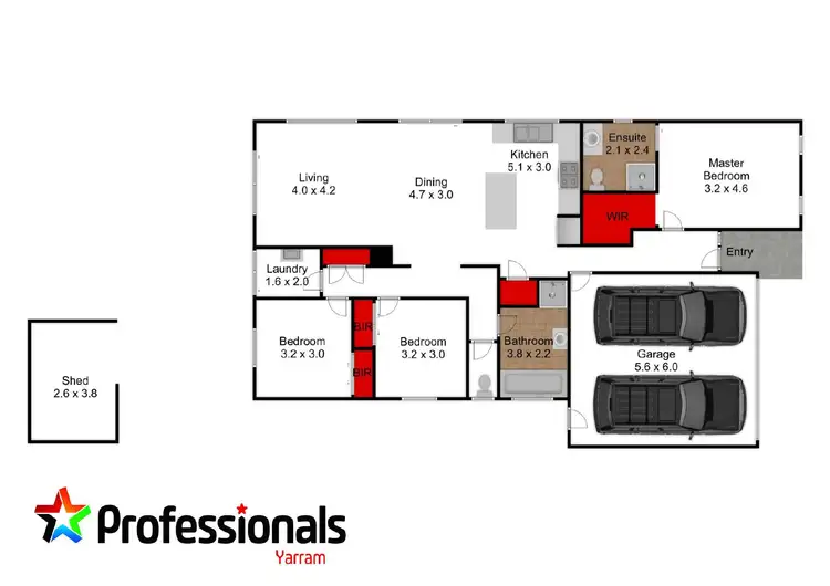 Floorplan of Homely house listing, 4 Growse Street, Yarram VIC 3971