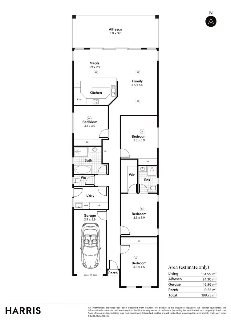 Floorplan of Homely house listing, 6 Fleet Avenue, Hillcrest SA 5086