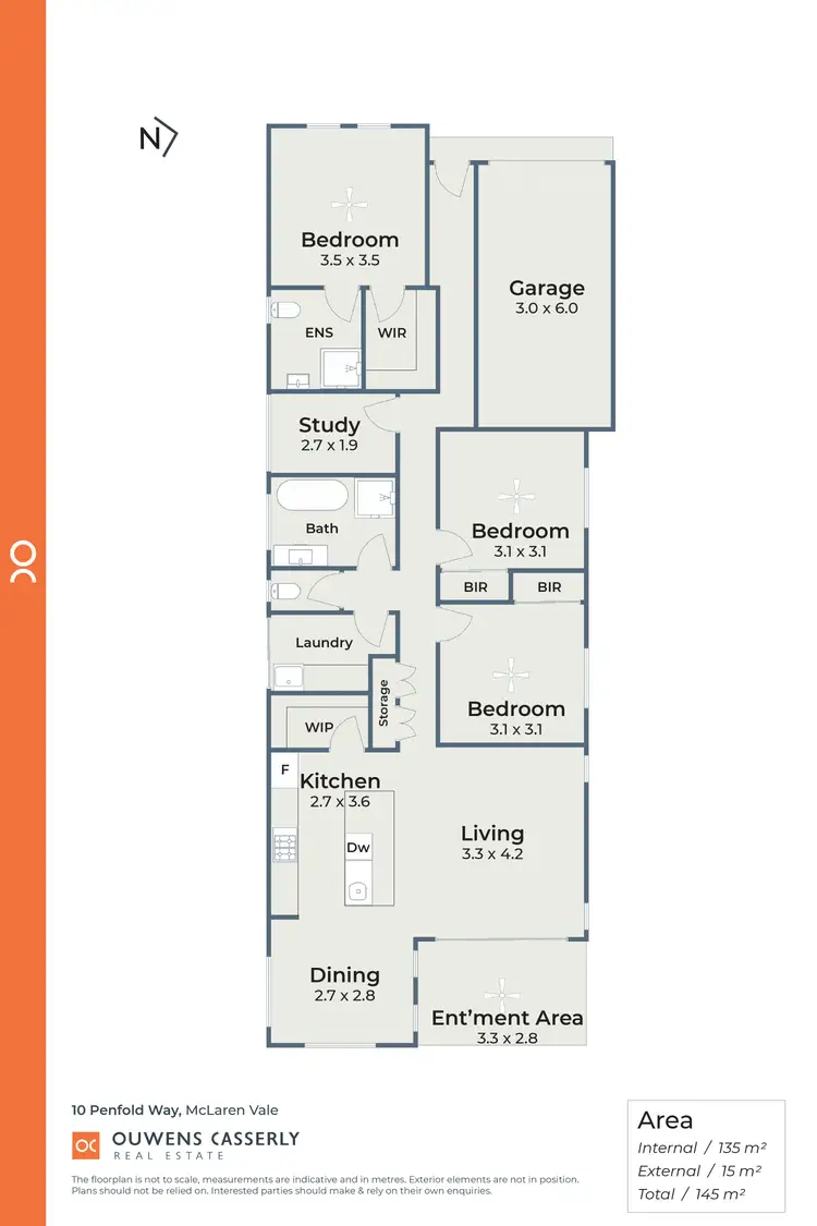 Floorplan of Homely house listing, 10 Penfold Way, Mclaren Vale SA 5171