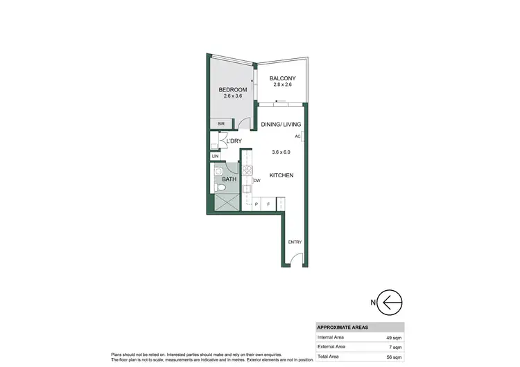 Floorplan of Homely apartment listing, 1507/15 Austin Street, Adelaide SA 5000