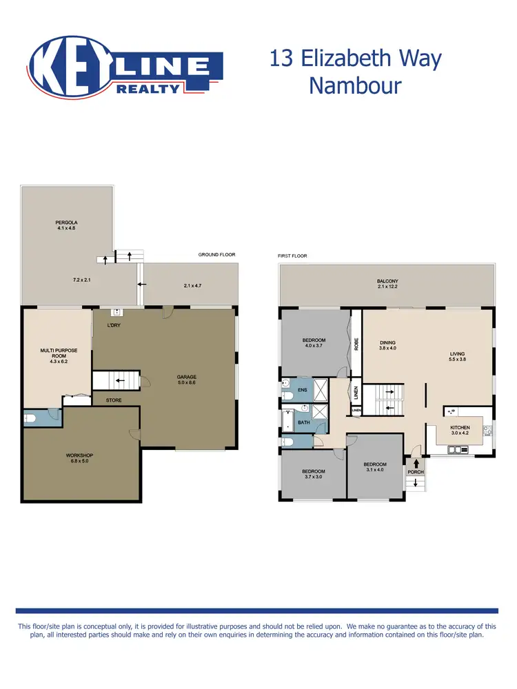 Floorplan of Homely house listing, 13 Elizabeth Way, Nambour QLD 4560