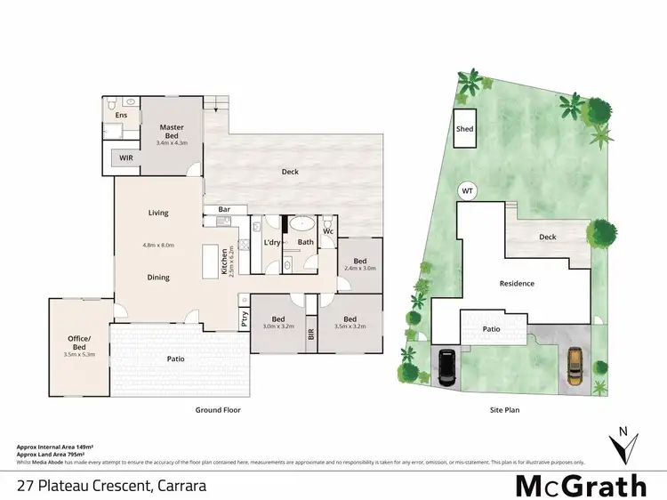 Floorplan of Homely house listing, 27 Plateau Crescent, Carrara QLD 4211