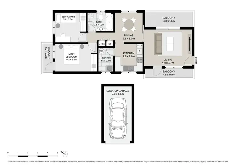 Floorplan of Homely apartment listing, 1/21 Victoria Avenue, Penshurst NSW 2222