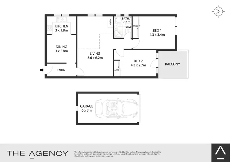 Floorplan of Homely apartment listing, 4/24 Belmore Street, Burwood NSW 2134