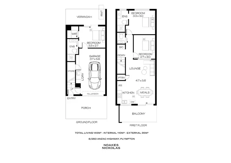 Floorplan of Homely townhouse listing, 5/250 Anzac Highway, Plympton SA 5038