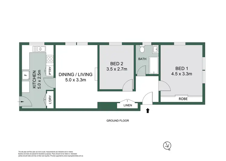 Floorplan of Homely apartment listing, 2/9 MacArthur Avenue, Crows Nest NSW 2065