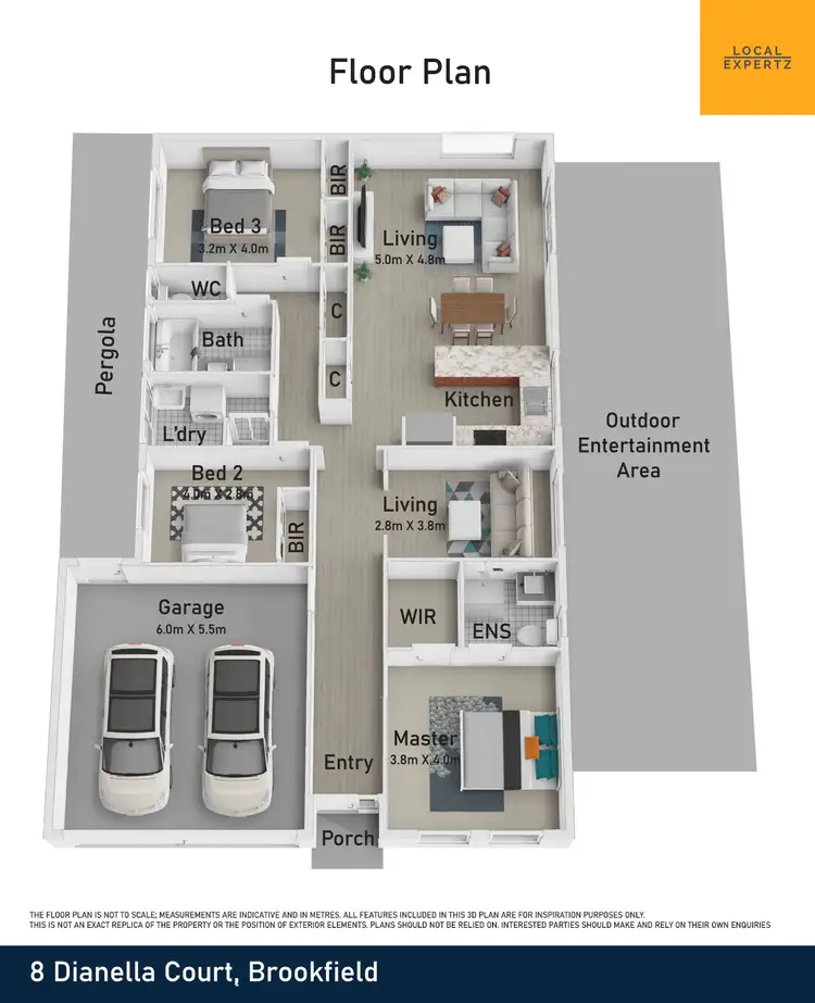 Floorplan of Homely house listing, 8 Dianella Court, Brookfield VIC 3338