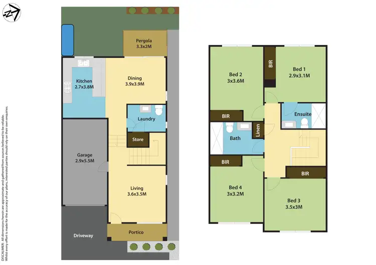 Floorplan of Homely townhouse listing, 2 Duff Glade, Schofields NSW 2762