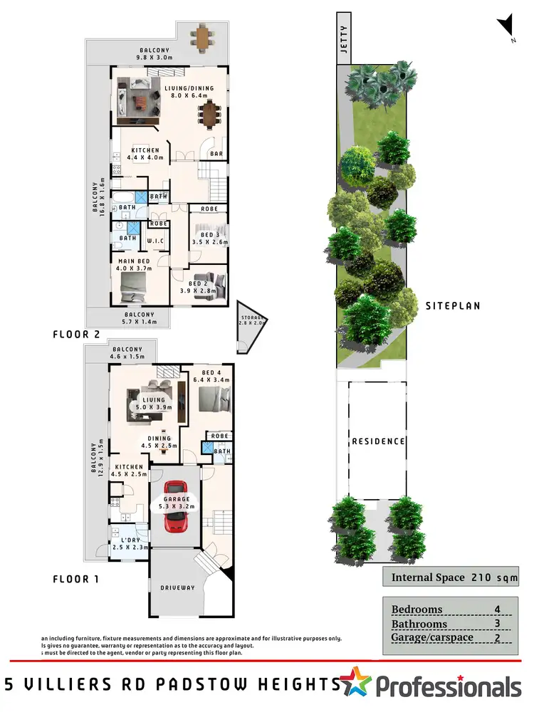 Floorplan of Homely house listing, 5 Villiers Road, Padstow Heights NSW 2211