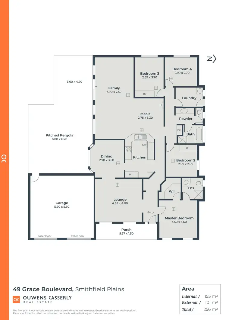 Floorplan of Homely house listing, 49 Grace Boulevard, Smithfield Plains SA 5114